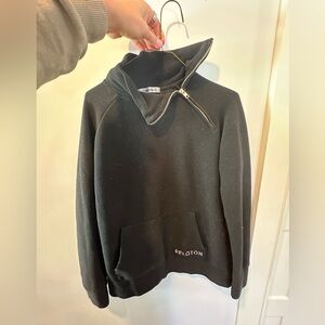 Peloton Men's Zip-Up Sweater in Black